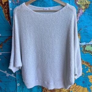 GAP Cream Lightweight Boatneck Knit Sweater